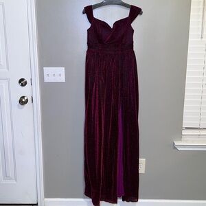 Elegant Purple Evening Gown